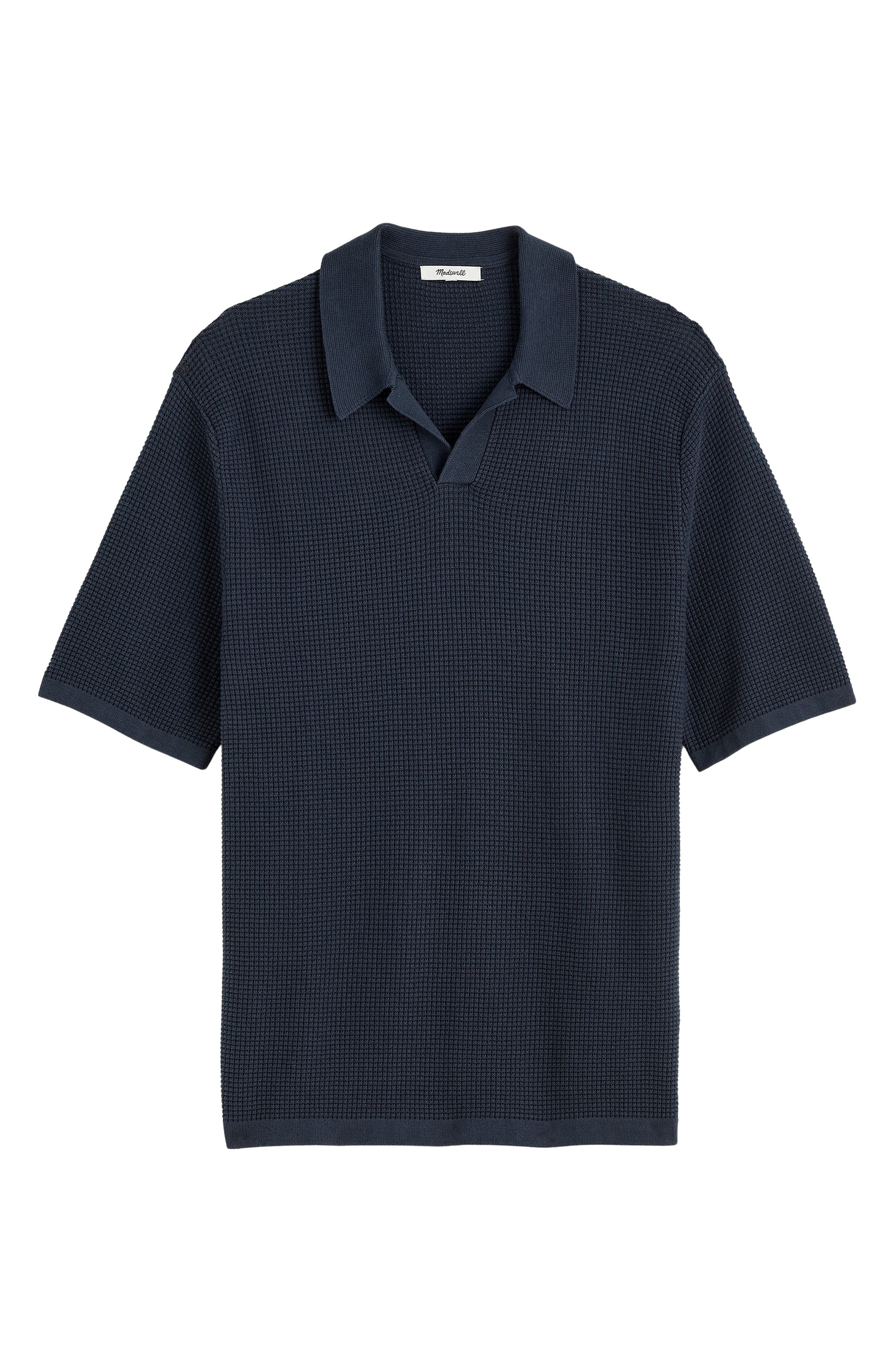 Madewell Marigold Waffle Stitch Polo