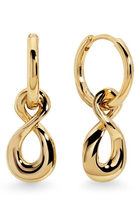 Infinity Huggie Hoop Earrings