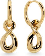Monica Vinader Infinity Huggie Hoop Earrings
