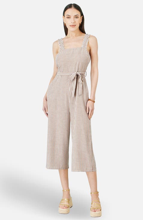 Stripe Strappy Jumpsuit