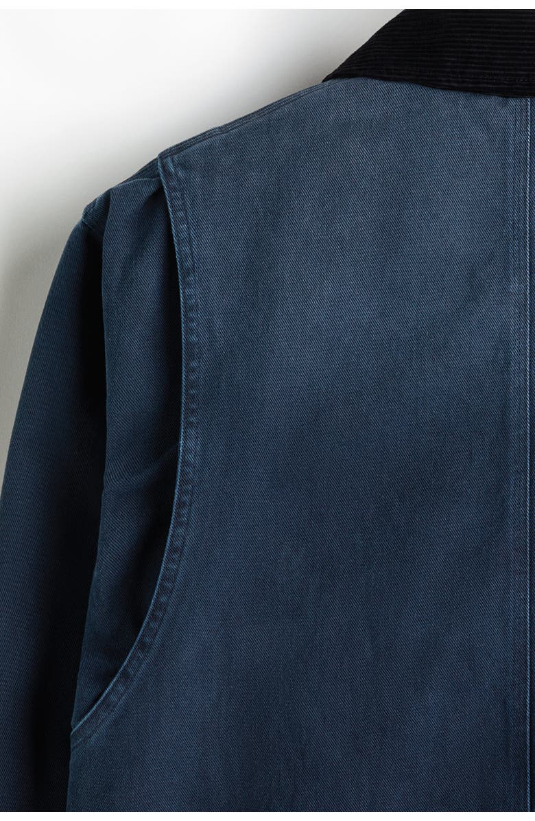 H&M Short Workwear Jacket, Alternate, color, Dark Blue