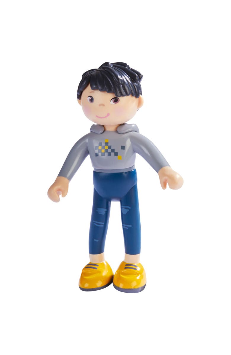 HABA Little Friends Liam - 3.75" Boy Dollhouse Toy Figure with Black Hair, Alternate, color,