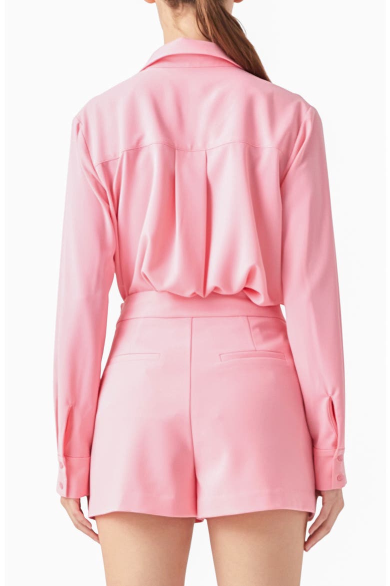 Solid Button-Up Shirt, Alternate, color, LIGHT PINK