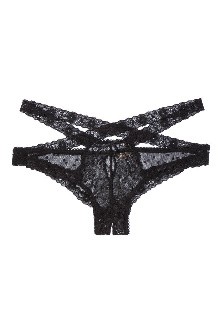 Intimates Nichole Hipster Briefs, Alternate, color, BLACK