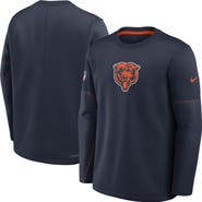 Nike Men's Nike Navy Chicago Bears Sideline Coaches Team Present Midweight Therma-FIT Sweatshirt