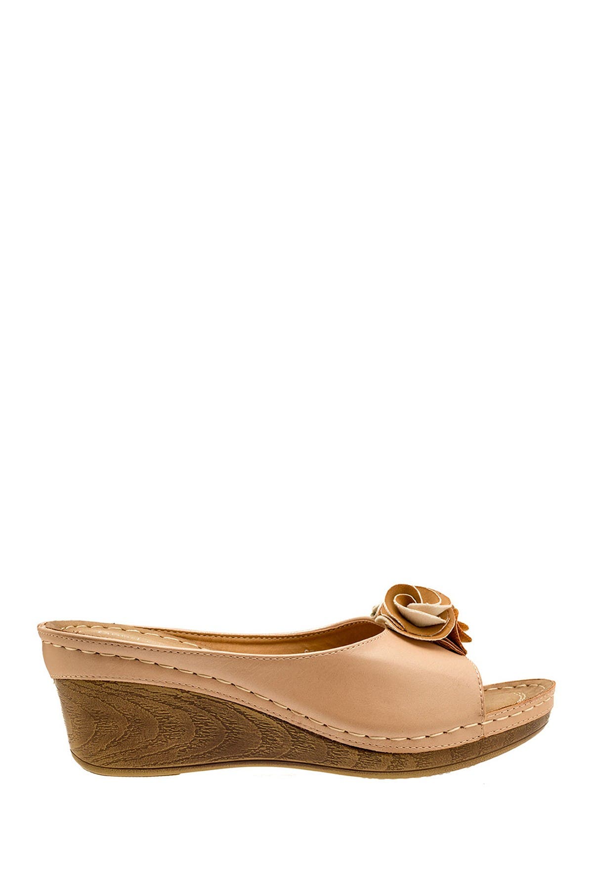 Sydney Floral Platform Wedge Sandal