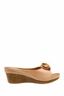 Sydney Floral Platform Wedge Sandal