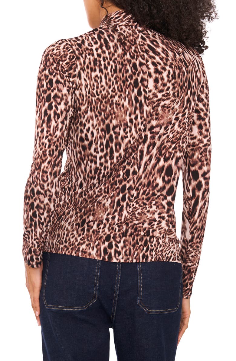 Vince Camuto Wrap Front Knit Top, Alternate, color, Rich Taupe