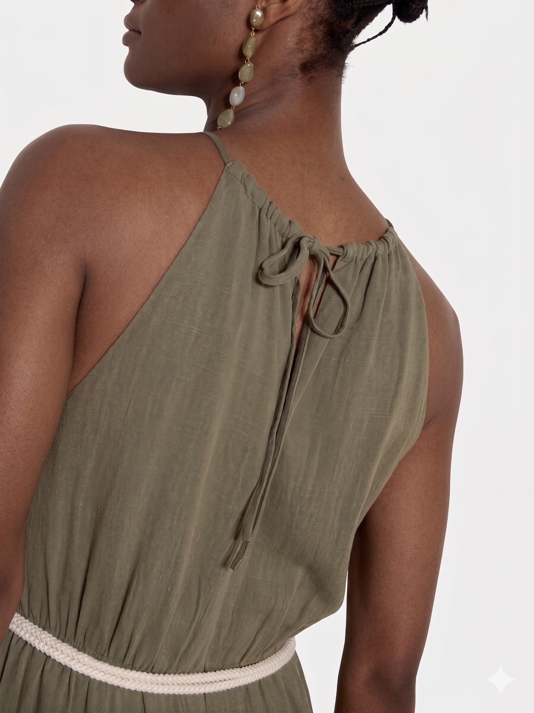 Apricot Halter Neck Rope Belt Jumpsuit (Women) | Nordstrom