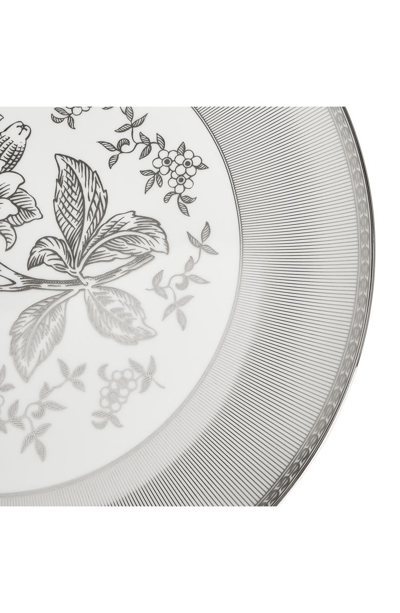Wedgwood Silver Tonquin Bone China Plate, Alternate, color, Silver