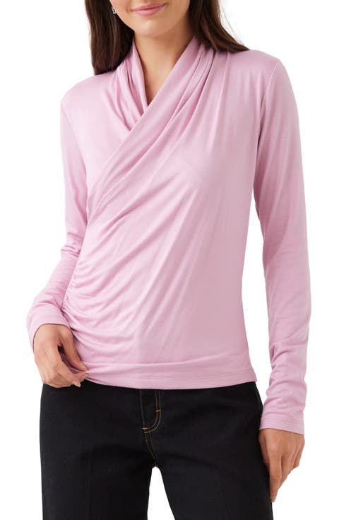 Crossover Side Shirred Top