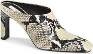 TOTEME Python Embossed Leather Heeled Mule