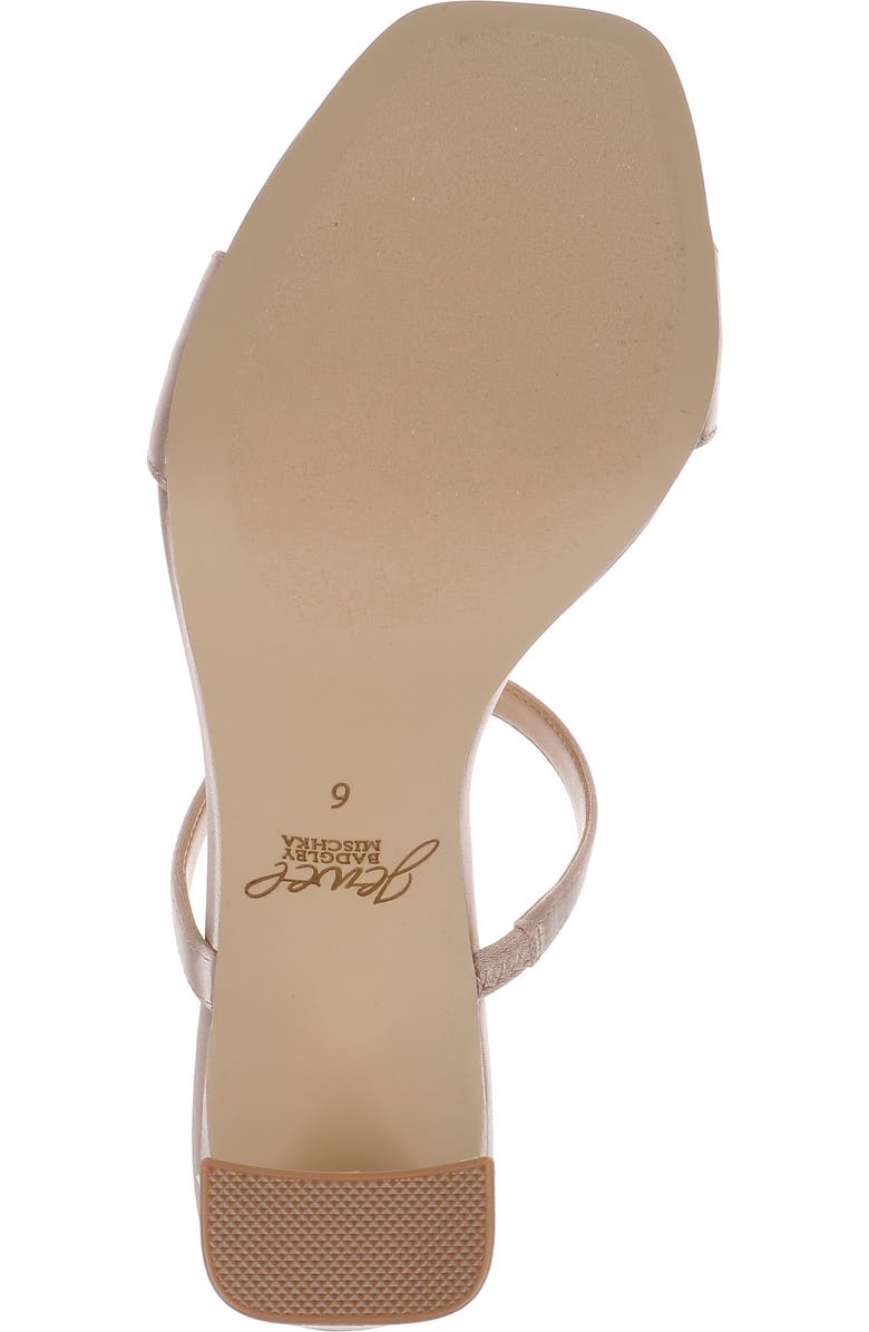 Jewel Badgley Mischka Pacifica Block Heel Sandal, Alternate, color, Dark Nude Satin