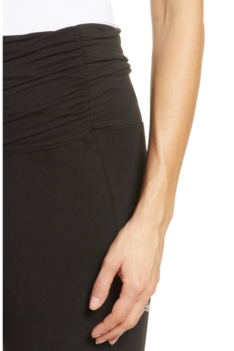 Athleisure Foldover Maternity Joggers, Alternate, color, BLACK