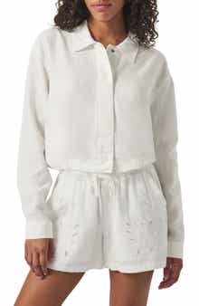 Splendid Cayden Embroidered Crop Jacket