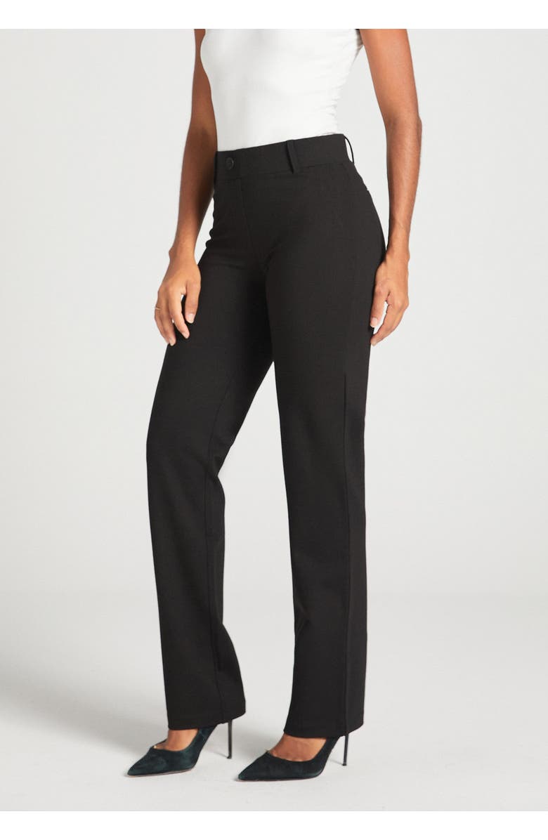 Betabrand Classic DPYP Dress Pant Yoga Pants Straight Leg, Main, color, Black