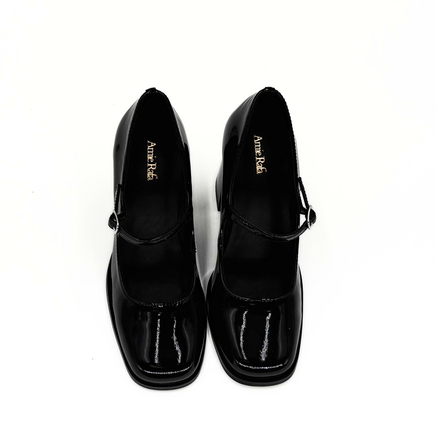 Amie Rafa Jackie Mary Jane Heels, Alternate, color, Black
