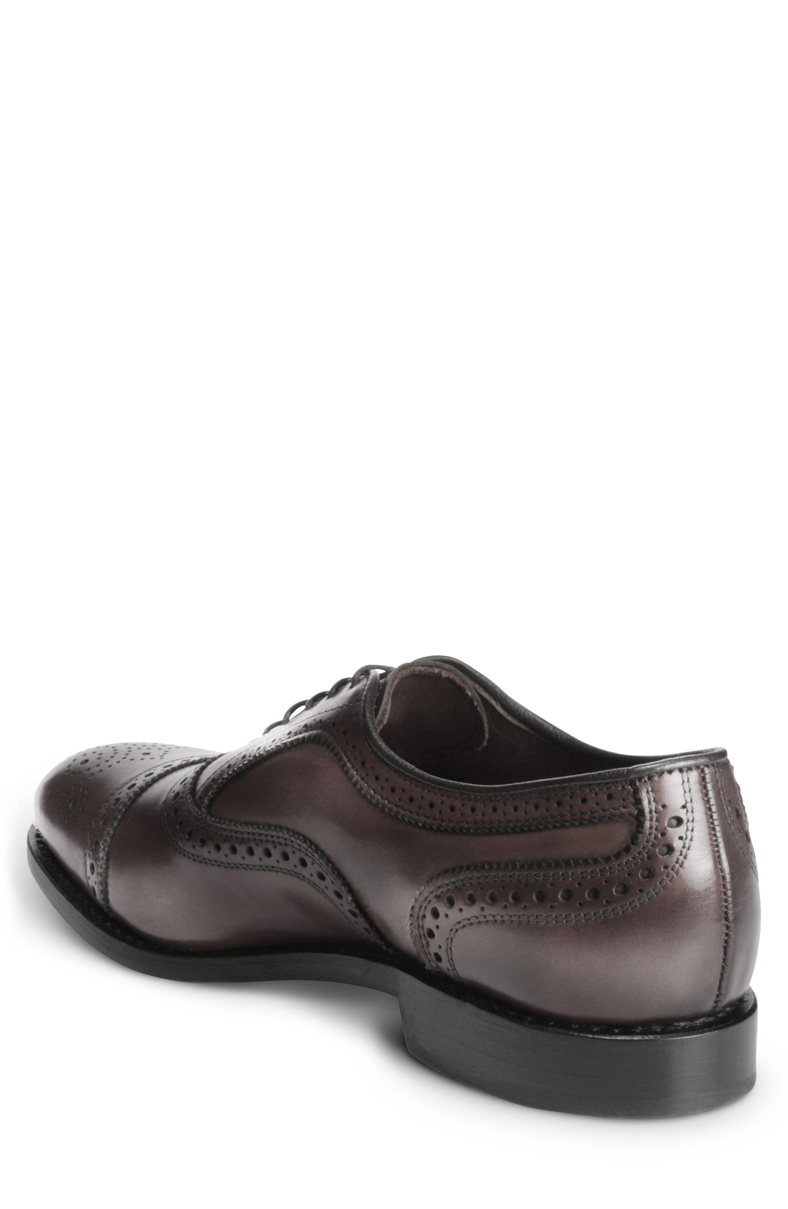 Allen Edmonds Strand Cap Toe Oxford, Alternate, color, Mahogany