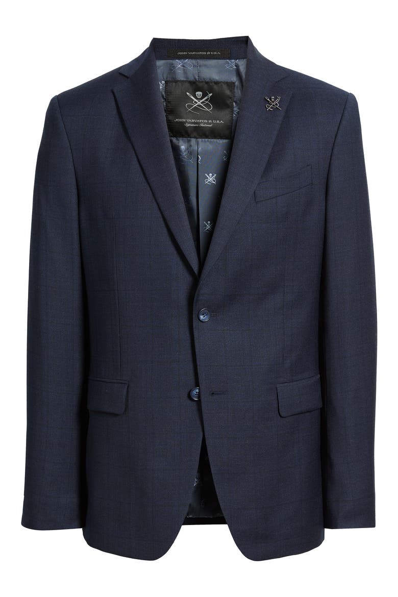 Bleecker Wool Suit Jacket, Alternate, color, NAVY