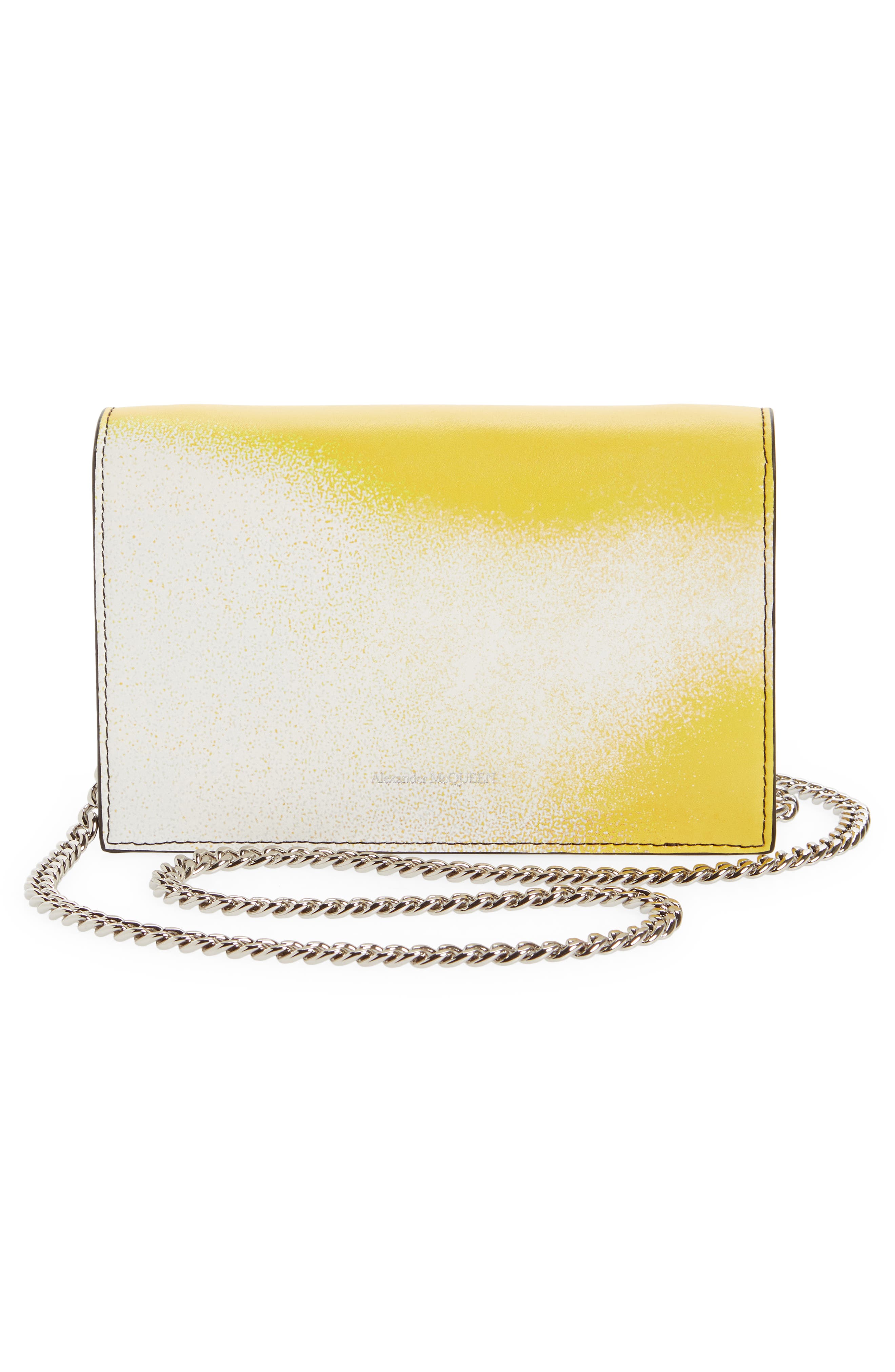 McQueen Small The Skull Leather Crossbody Bag, Alternate, color, 