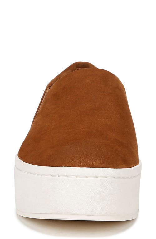 Vince Warren Suede Slip-on Sneakers In Sequoiabrown