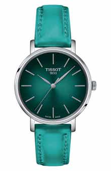 Everytime Leather Strap Watch, 34mm