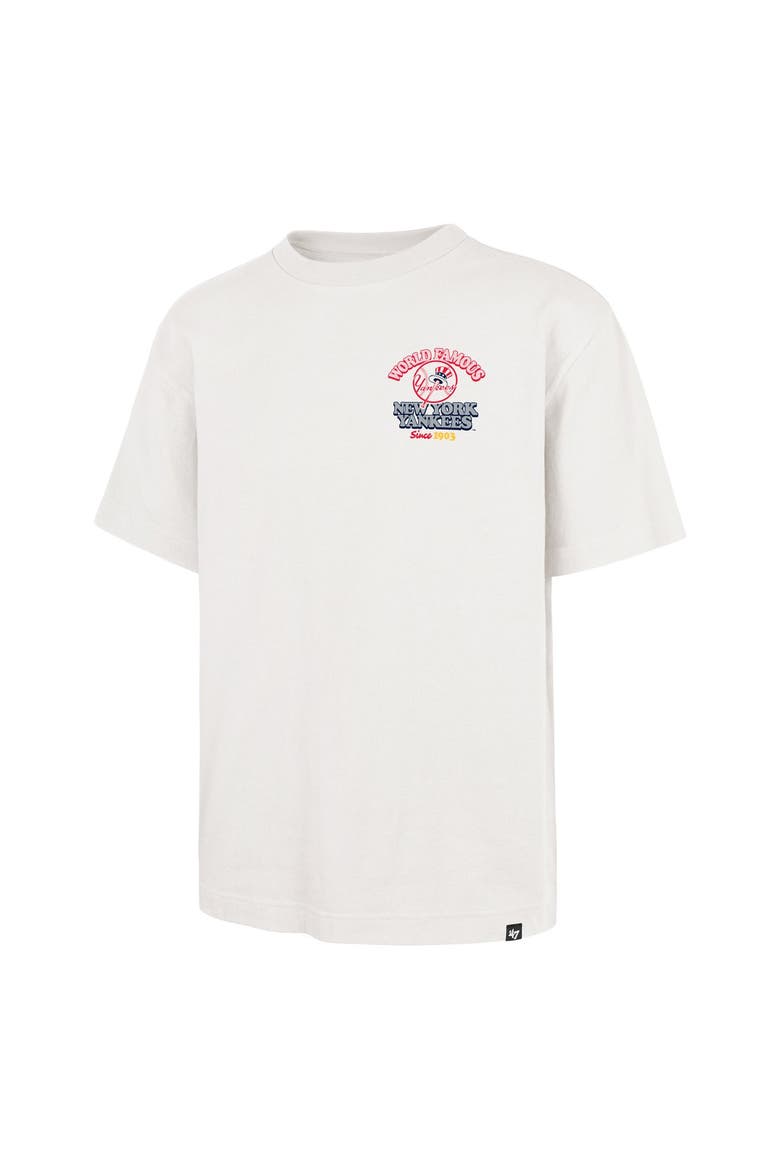 Men's '47 Cream New York Yankees Glizzy T-Shirt, Alternate, color, Cream