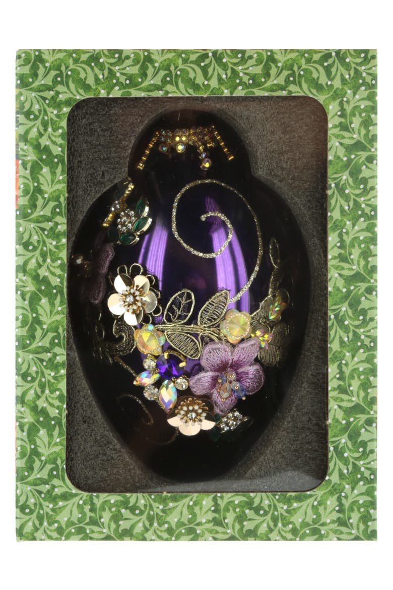Kings Jewel Finial Ornament, Purple, Alternate, color, Violet