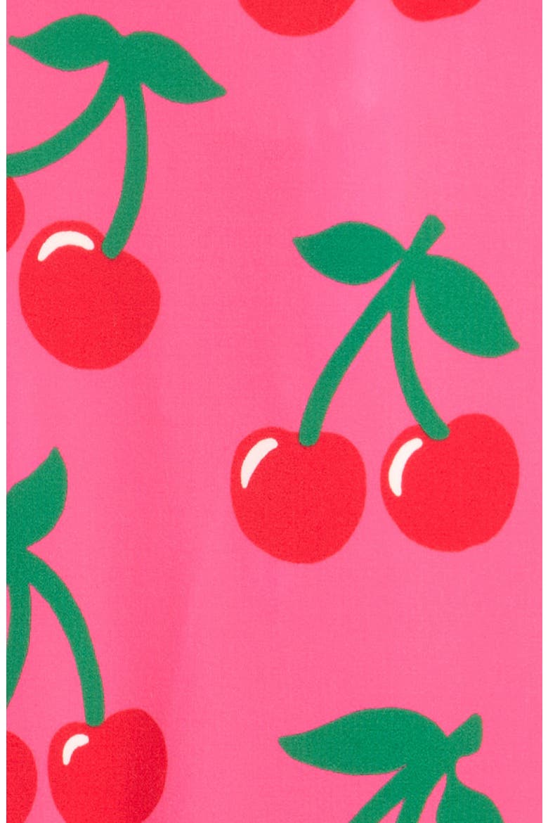 Kids' Cherry Print One-Piece Swimsuit, Alternate, color, SORBET PINK CHERRIES