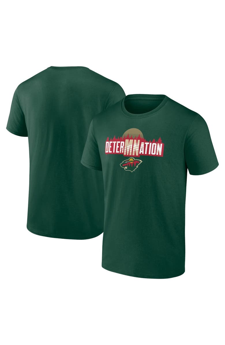 FANATICS Men's Fanatics Branded Green Minnesota Wild Local T-Shirt, Main, color, Green