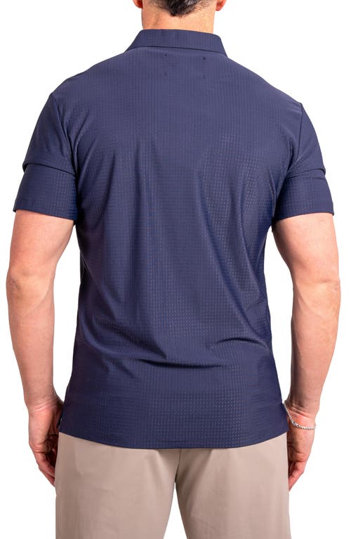 Maceoo Golfascension Stretch Nylon Polo In Blue