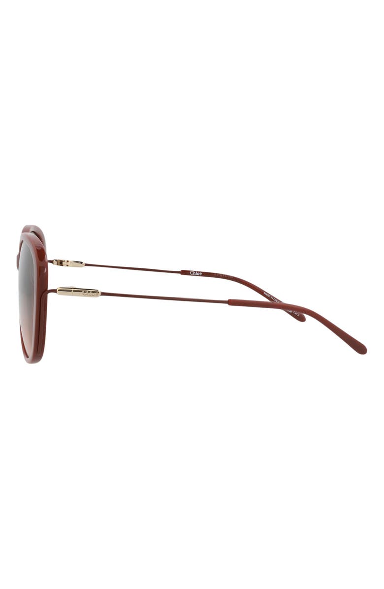 Chloé 59mm Round Sunglasses, Alternate, color, Brown Brown Green