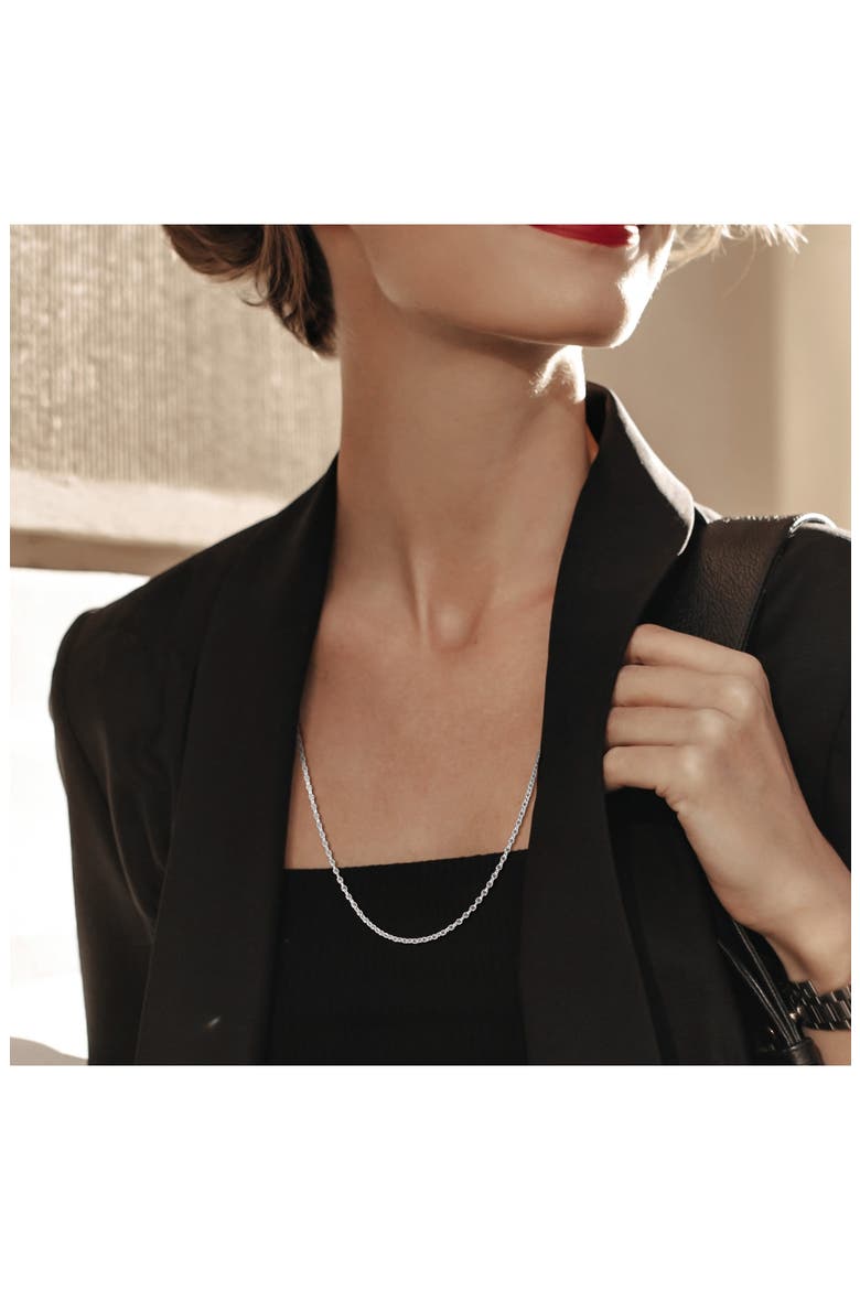 Rolo Chain Necklace, 2.10mm, Alternate, color, SILVER