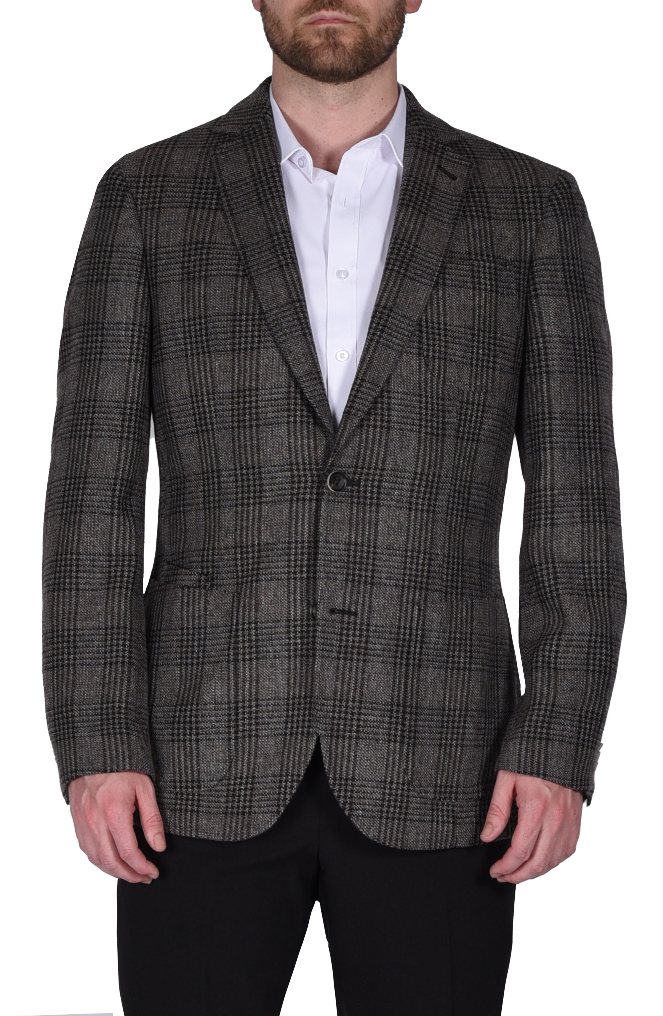 FLYNT Plaid Wool Blend Sport Coat