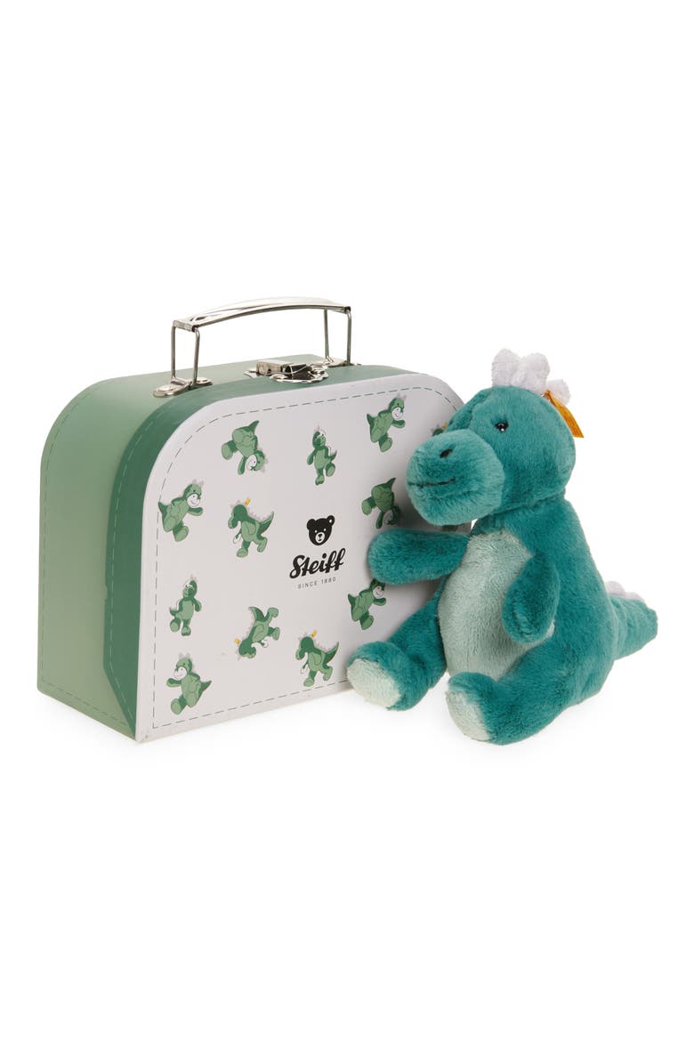 Joshi Baby T-Rex Stuffed Animal with Suitcase, Main, color, GREEN