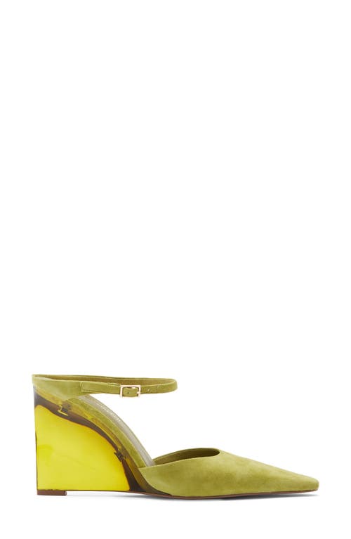 Jeffrey Campbell Maribelle Wedge Mule In Green