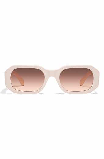 QUAY Hyped Up 53mm Gradient Square Sunglasses