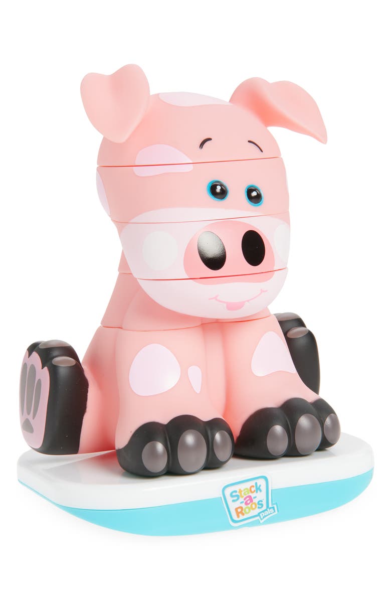 Stack-a-Roos Baby Pig Learning Toy, Main, color, 
