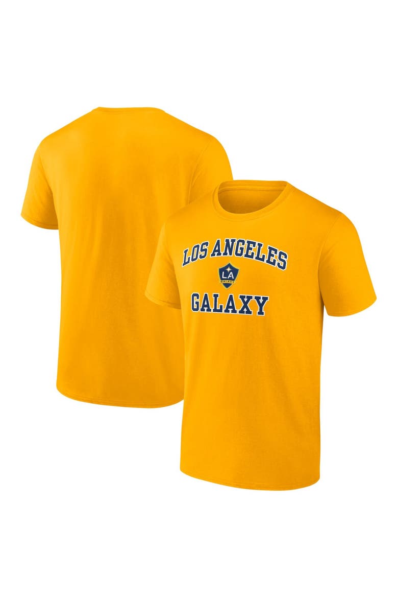 Men's Fanatics Branded Gold LA Galaxy Heart & Soul T-Shirt, Main, color, Gold