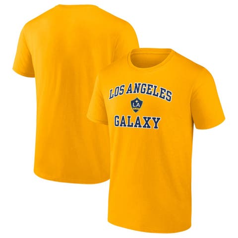 Men's Fanatics Branded Gold LA Galaxy Heart & Soul T-Shirt