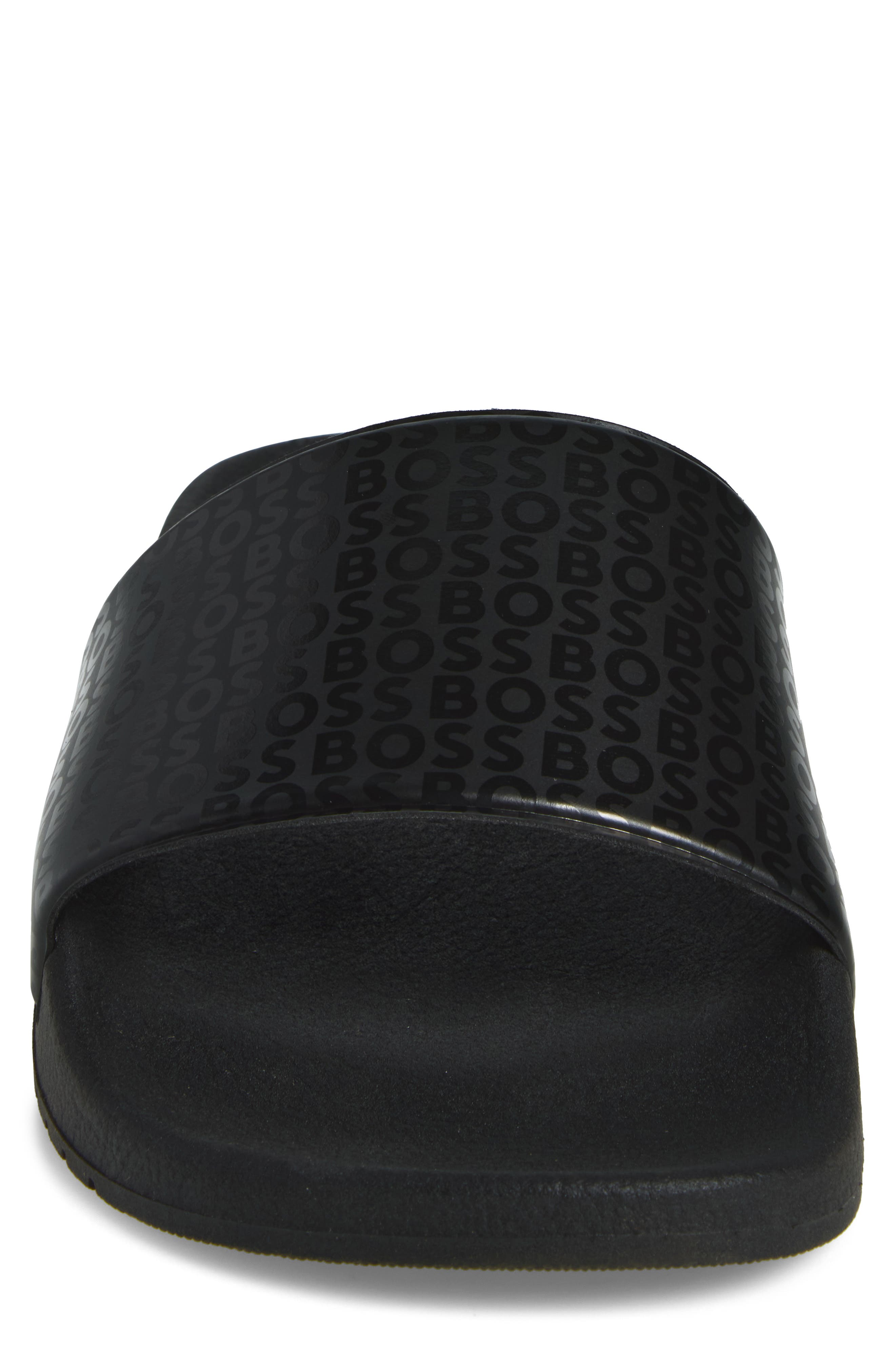 Aryeh Slide Sandal, Alternate, color, BLACK