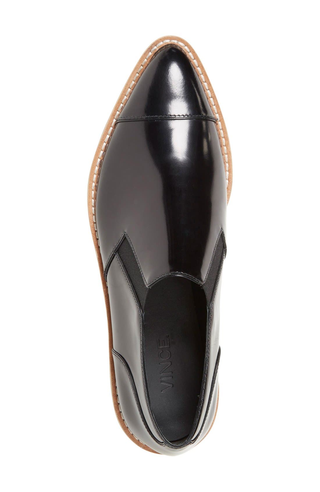 Vince 'Alona' Slip-On Almond Toe Oxford, Alternate, color, 