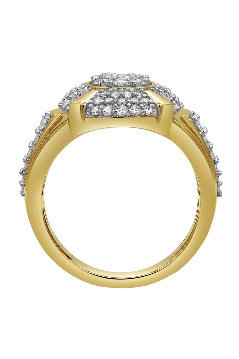 Colosseum 14K Yellow Gold Diamond Men Statement Ring - 1.83ct., Alternate, color, 14K Yellow Gold