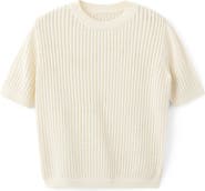 MANGO Pera Open Stitch Crewneck Sweater
