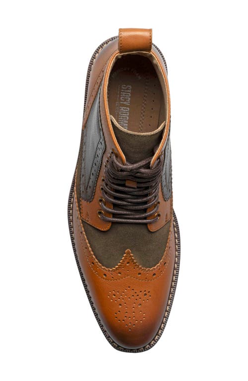 Stacy Adams Finnegan Wingtip Lace-up Boot In Multi