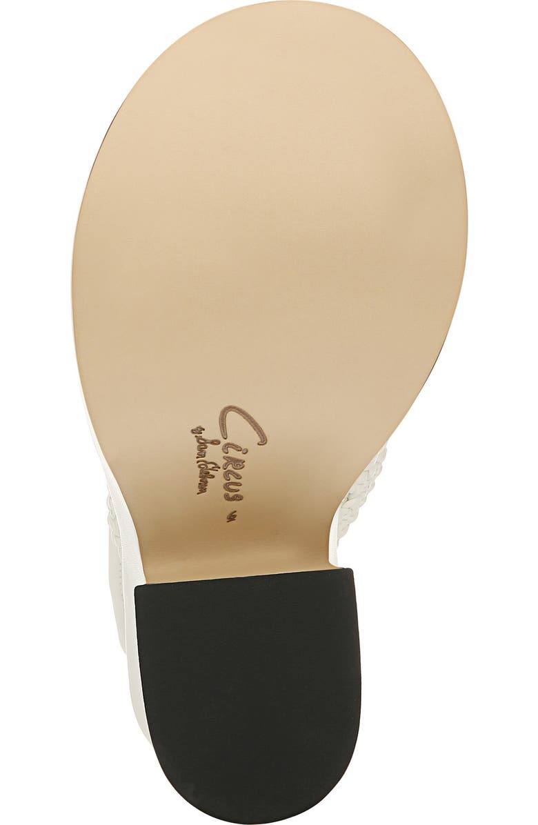 Circus NY by Sam Edelman Paislie Ankle Tie Sandal, Alternate, color, White Woven