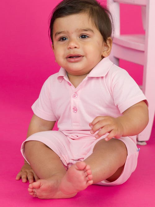 Rufflebutts Baby Boys Pique Polo Romper