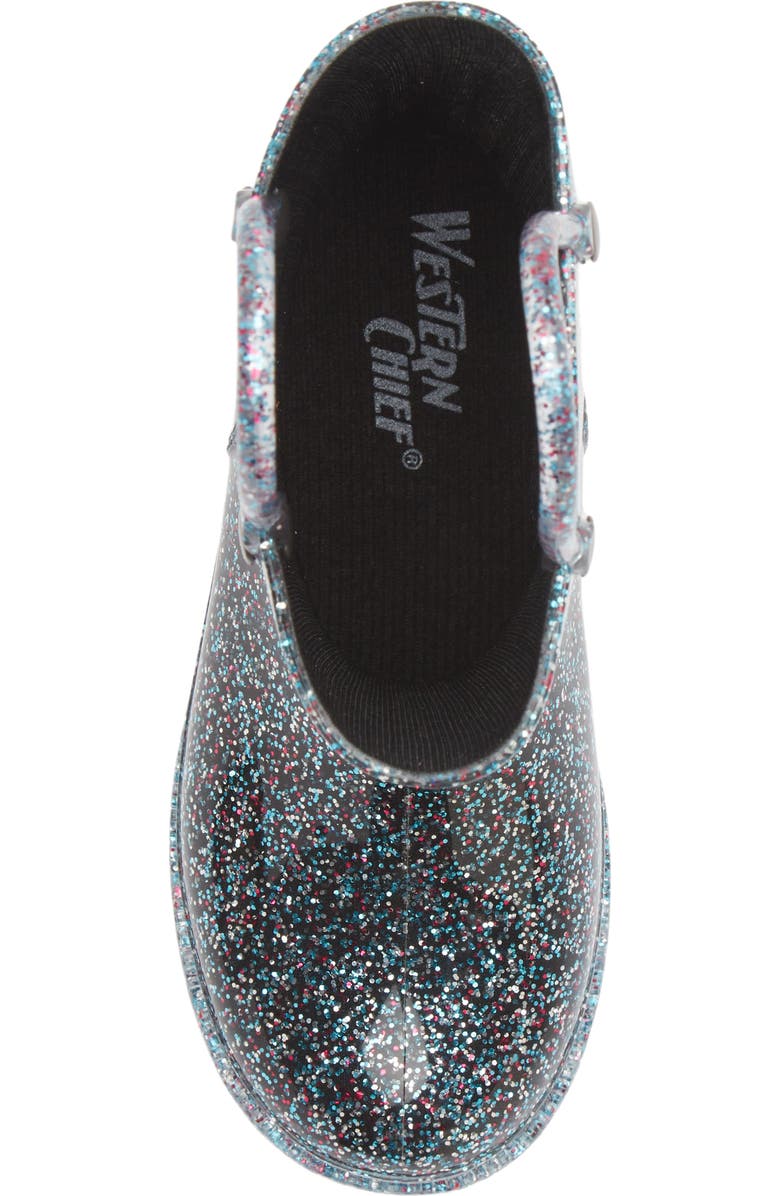 Western Chief Glitter Waterproof Rain Boot, Alternate, color,