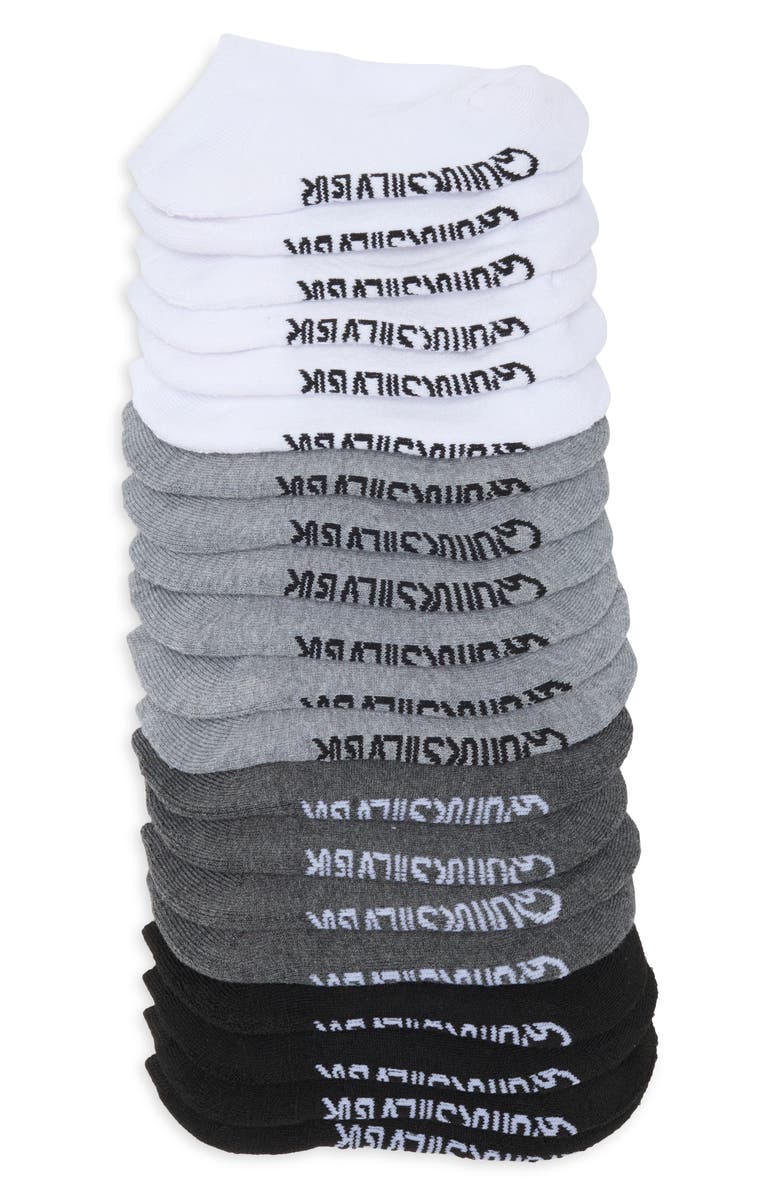 Quiksilver Kids' Assorted 10-Pack Cushioned Low Cut Socks, Main, color,