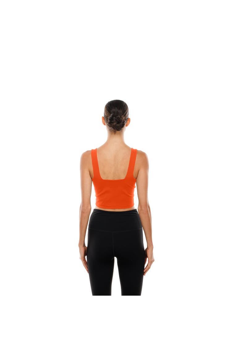 Women's New Era Aqua/Orange Miami Dolphins Reversible Cropped Sport Classics Tank Top, Alternate, color, Aqua